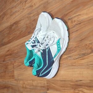 Saucony Women's Cohesion 11 Size 9.5 Running Shoes: White/Blue: S10421-1